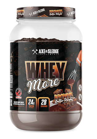 Axe & Sledge Whey More Protein  Brownie Batter - 28 Servings