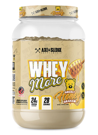 Axe & Sledge Whey More Protein  Honey Grizzly Graham - 28 Servings