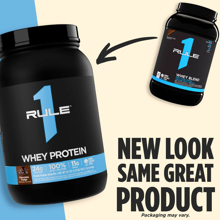 Rule 1 Whey Blend 100% Whey Protein Cookie & Cream - 4.95 Lb (66 Servings)