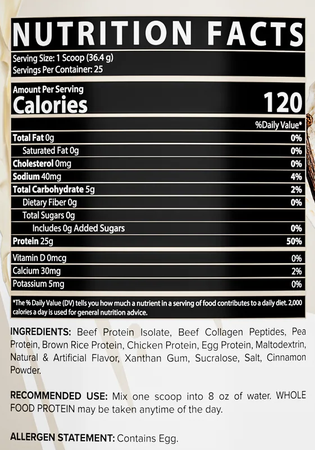 Nutrex Whole Food Protein Blend  Vanilla Milkshake - 2 Lb