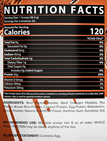 Nutrex Whole Food Protein Blend  Chocolate Ice Cream - 5 Lb