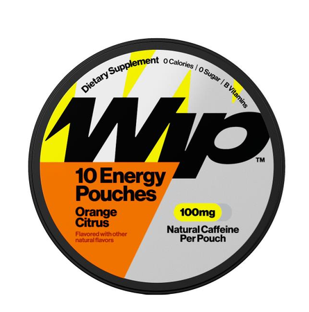 WIP Energy Pouches 100 Mg  Orange Citrus - 50 Pouches (5 x 10pks)