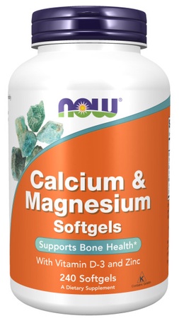 Now Foods Calcium & Magnesium +Vitamin D - 240 Softgels