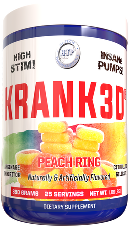 Hi Tech Pharmaceuticals KRANK3D  Peach Rings - 25 Servings