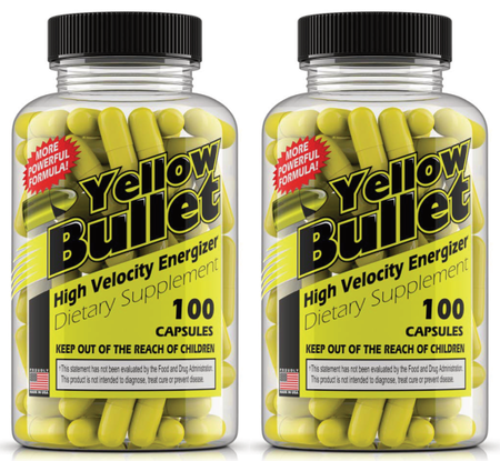 HardRock Yellow Bullet TWINPACK - 2 x 100 Cap Bottles