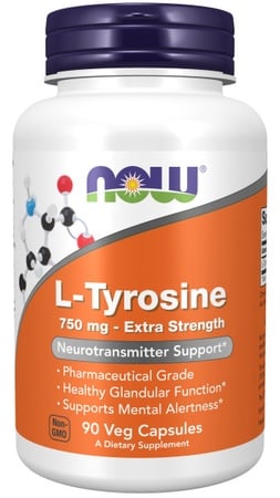 Now Foods L-Tyrosine 750 Mg - 90 Cap