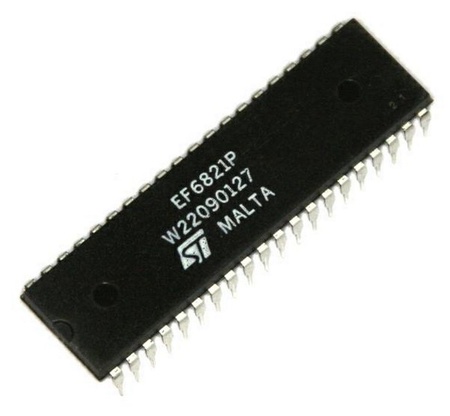 6821 Peripheral Interface Adapter (PIA) IC