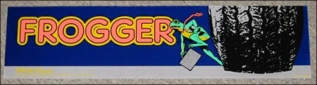 Frogger Upright Marquee