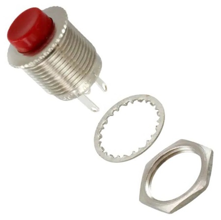 Push Button Midway Miniature Start Button Red