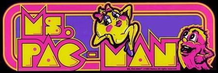 Ms. Pac-Man Upright Marquee