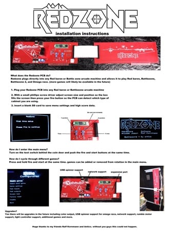 Red Zone Multgame PCB
