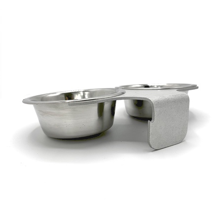 Kennel Gear, 1 Pint Double Stainless Steel Bowl with Aluminum Yoke