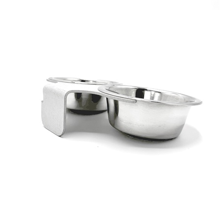 Kennel Gear, 1 Pint Double Stainless Steel Bowl with Aluminum Yoke