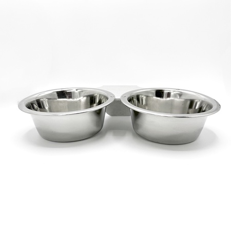 Kennel Gear, 1 Pint Double Stainless Steel Bowl with Aluminum Yoke