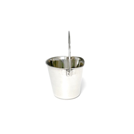 1 Quart Flat-Sided Stainless Steel Pail