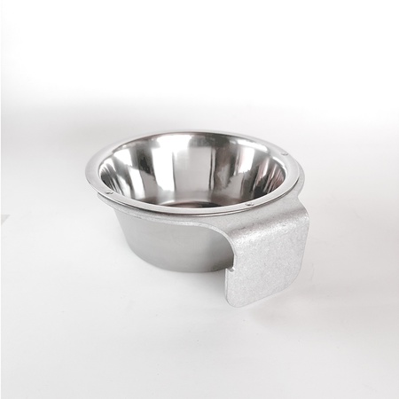Kennel Gear, 1 Quart Stainless Steel Bowl with Stainless Steel Yoke