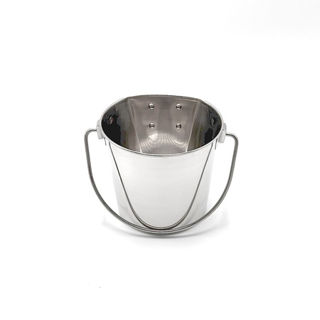 Kennel Gear, 2 Quart Stainless Steel Pail with Insert Block