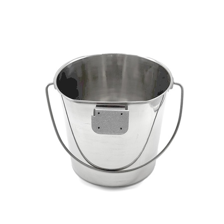 Kennel Gear, 6 Quart Stainless Steel Pail with Insert Block