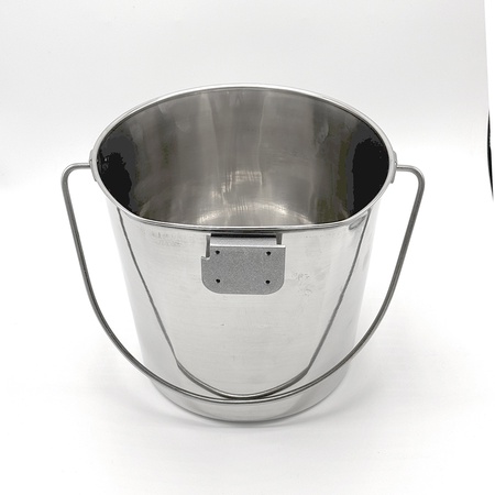 Kennel Gear, 9 Quart Stainless Steel Pail with Insert Block