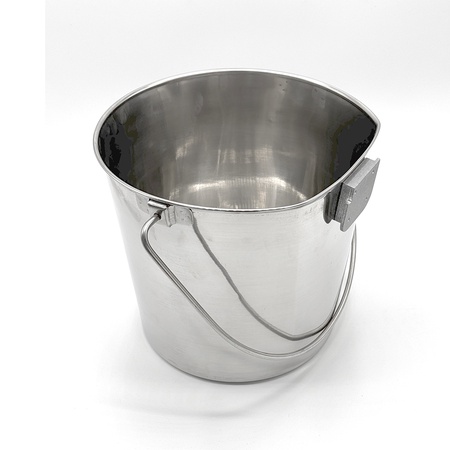 Kennel Gear, 9 Quart Stainless Steel Pail with Insert Block