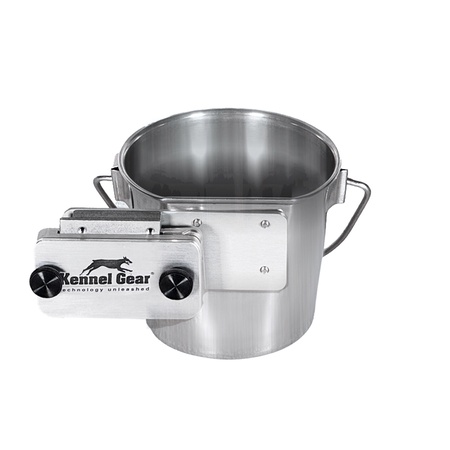 1 Quart Stainless Steel Crate Pail with Right-Hinged Insert Block