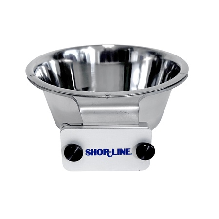 Shor-Line Brand, 2 Quart Stainless Steel Bowl System, 1/2" Thumbscrews, Shor-Line P/N:  041.0017.108