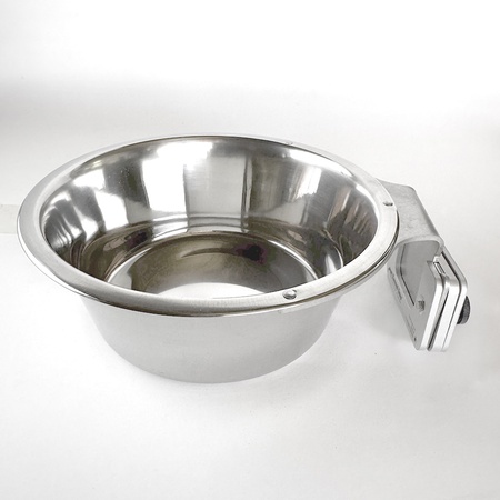 Kennel Gear, 2 Quart Stainless Steel Bowl with Stainless Steel Yoke System