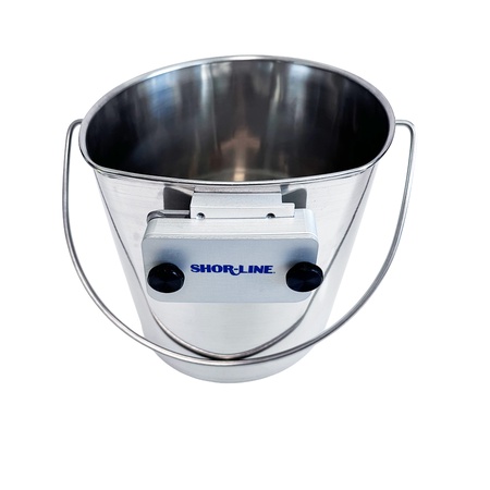 Shor-Line Brand, 6 Quart Stainless Steel Pail with .75" Bar Mount System