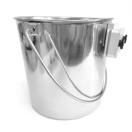 Shor-Line Brand, 6 Quart Stainless Steel Pail with .75" Bar Mount System