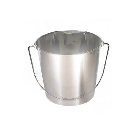 4 Quart Flat-Sided Stainless Steel Pail
