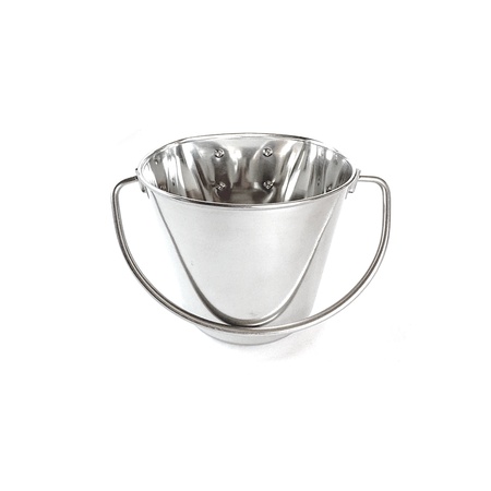 2 Quart Flat-Sided Stainless Steel Pail