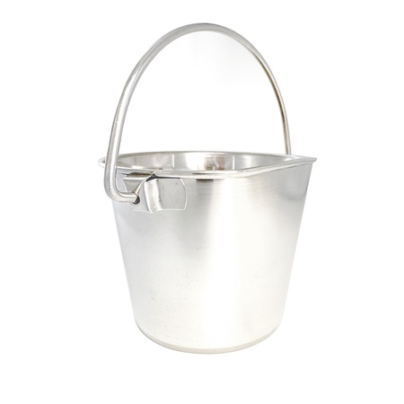 6 Quart Flat-Sided Stainless Steel Pail