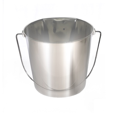 9 Quart Flat-Sided Stainless Steel Pail