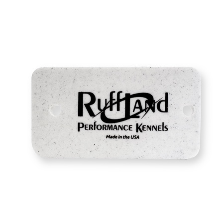 RuffLand Performance Kennels Brand, Plastic Back Plate