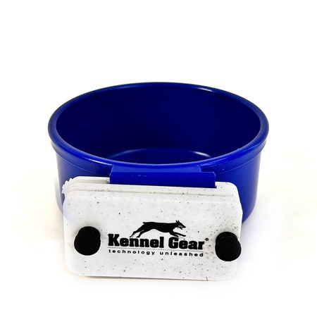 Kennel Gear, 20 oz Plastic Bowl System - Blue