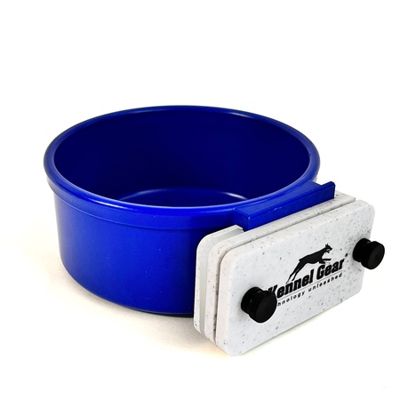 Kennel Gear, 20 oz Plastic Bowl System - Blue