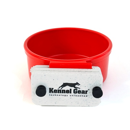 Kennel Gear, 20 oz Plastic Bowl System - Red
