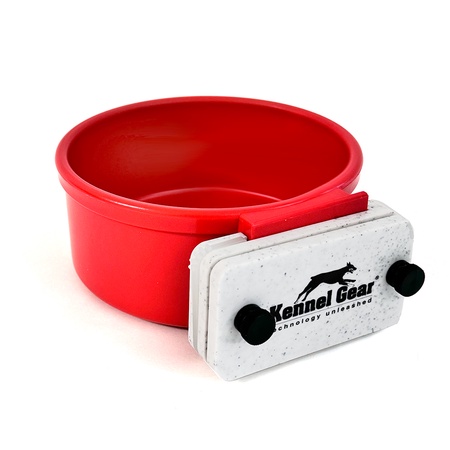 Kennel Gear, 20 oz Plastic Bowl System - Red