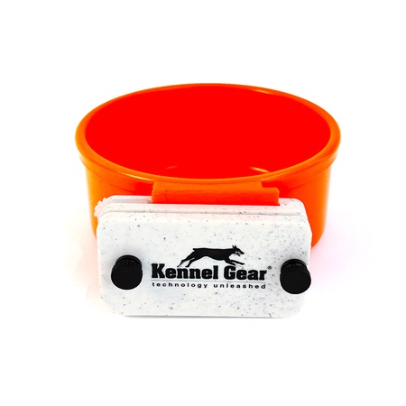 Kennel Gear, 20 oz Plastic Bowl System - Orange