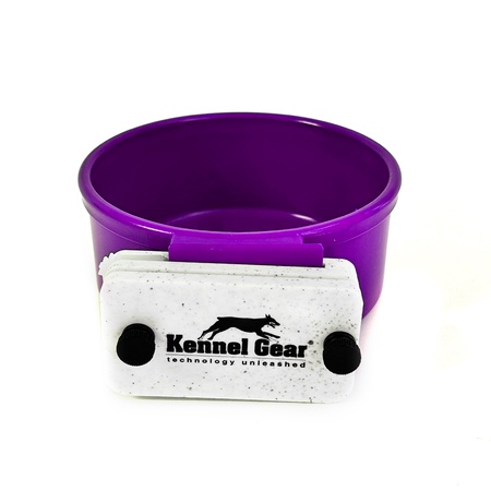 Kennel Gear, 20 oz Plastic Bowl System - Purple