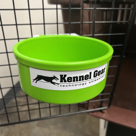 Kennel Gear, 20 oz Plastic Bowl System - Green