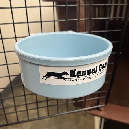 Kennel Gear, 20 oz Plastic Bowl System - Light Blue