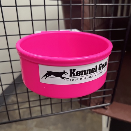 Kennel Gear, 20 oz Plastic Bowl System - Pink