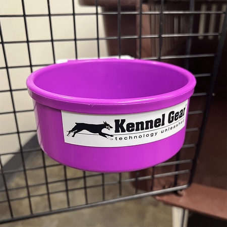 Kennel Gear, 20 oz Plastic Bowl System - Purple