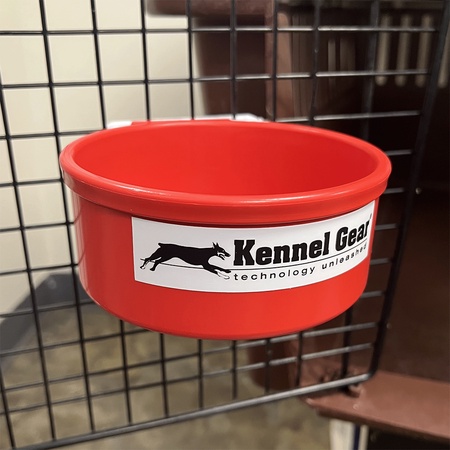 Kennel Gear, 20 oz Plastic Bowl System - Red