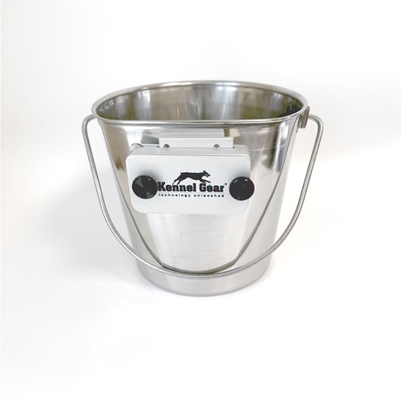 Kennel Gear, 4 Quart Stainless Steel Pail with .75" Bar Mount System
