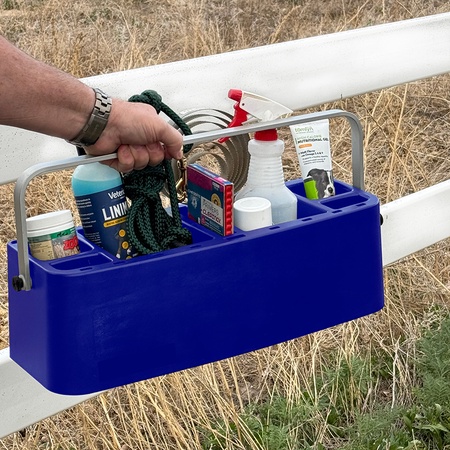 Kennel Gear, HD Caddy with Handle and Surface Mount - Blue