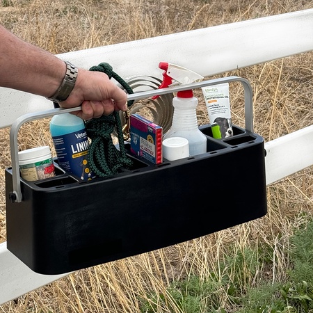 Kennel Gear, HD Caddy with Handle and Surface Mount - Black