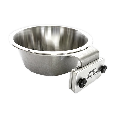 Kennel Gear, .5 Pint Stainless Steel Bowl with Aluminum Yoke System