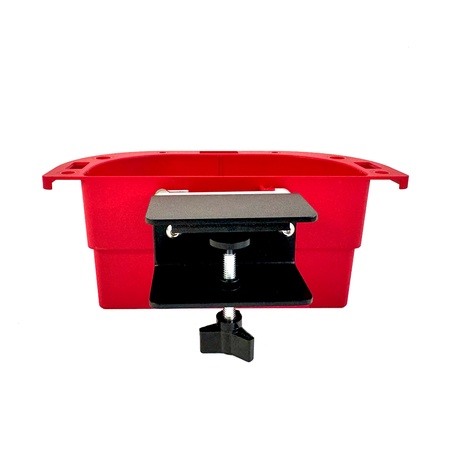 Kennel Gear, Supply Caddy with Small Table Mount - Red